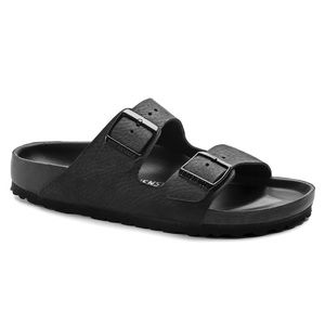 Birkenstock Arizona Natural All Leather Black Sandal Size 40